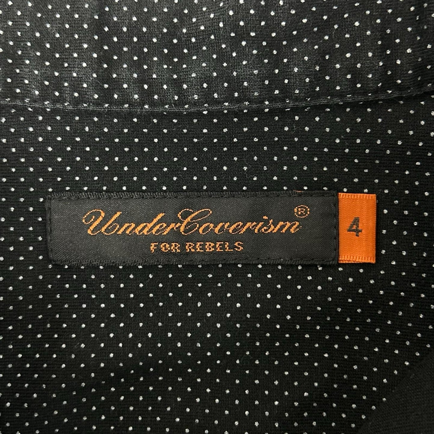 UNDER COVER アンダーカバー 07AW 7A277-CS6 ブラックドット柄シャツ トップス