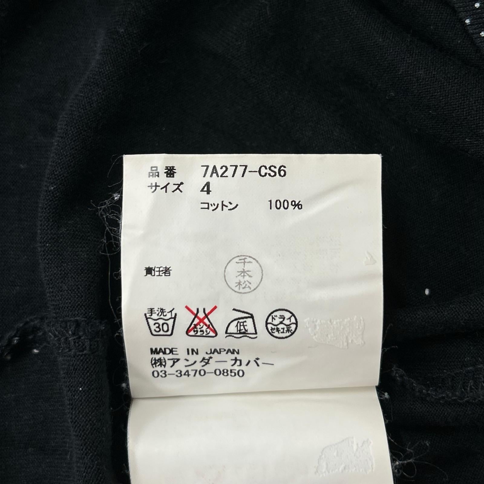 UNDER COVER アンダーカバー 07AW 7A277-CS6 ブラックドット柄シャツ トップス