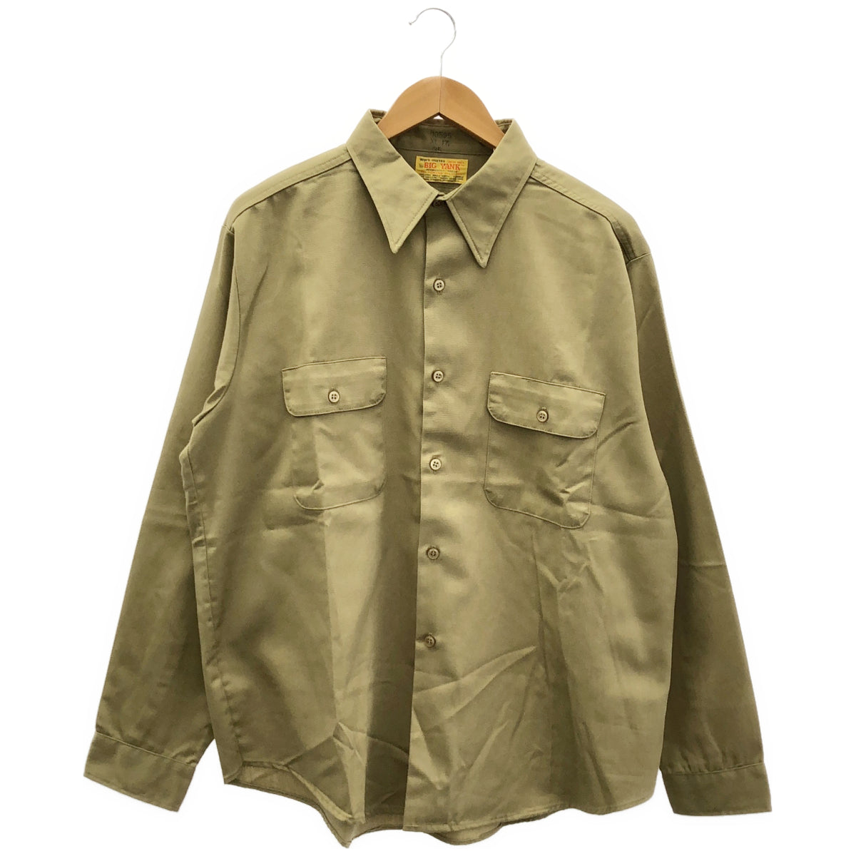 BIG YANK ビッグヤンク 70'S ベージュ 長袖ワークシャツ トップス