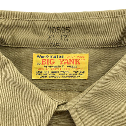 BIG YANK ビッグヤンク 70'S ベージュ 長袖ワークシャツ トップス