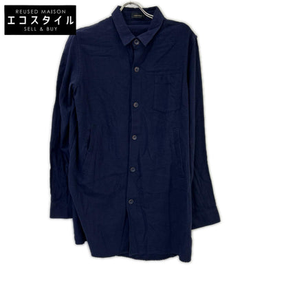 UNDER COVER アンダーカバー 14AW　ネイビー ネップロングシャツ トップス