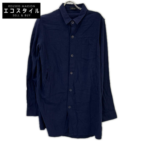 UNDER COVER アンダーカバー 14AW　ネイビー ネップロングシャツ トップス