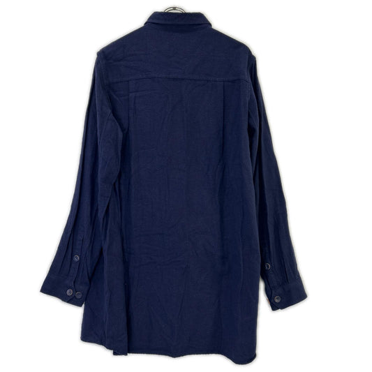 UNDER COVER アンダーカバー 14AW　ネイビー ネップロングシャツ トップス