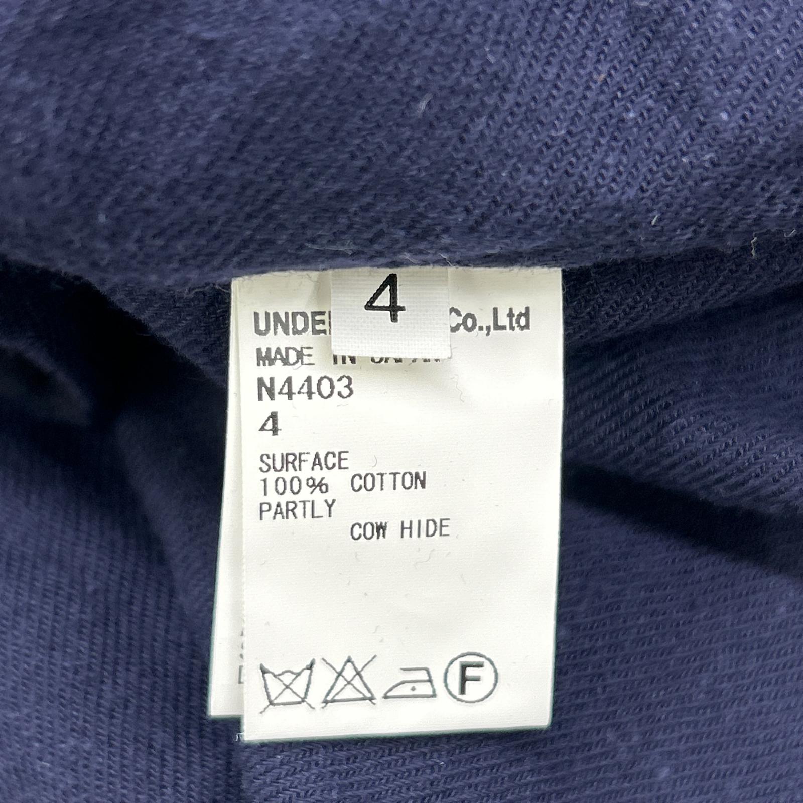 UNDER COVER アンダーカバー 14AW　ネイビー ネップロングシャツ トップス