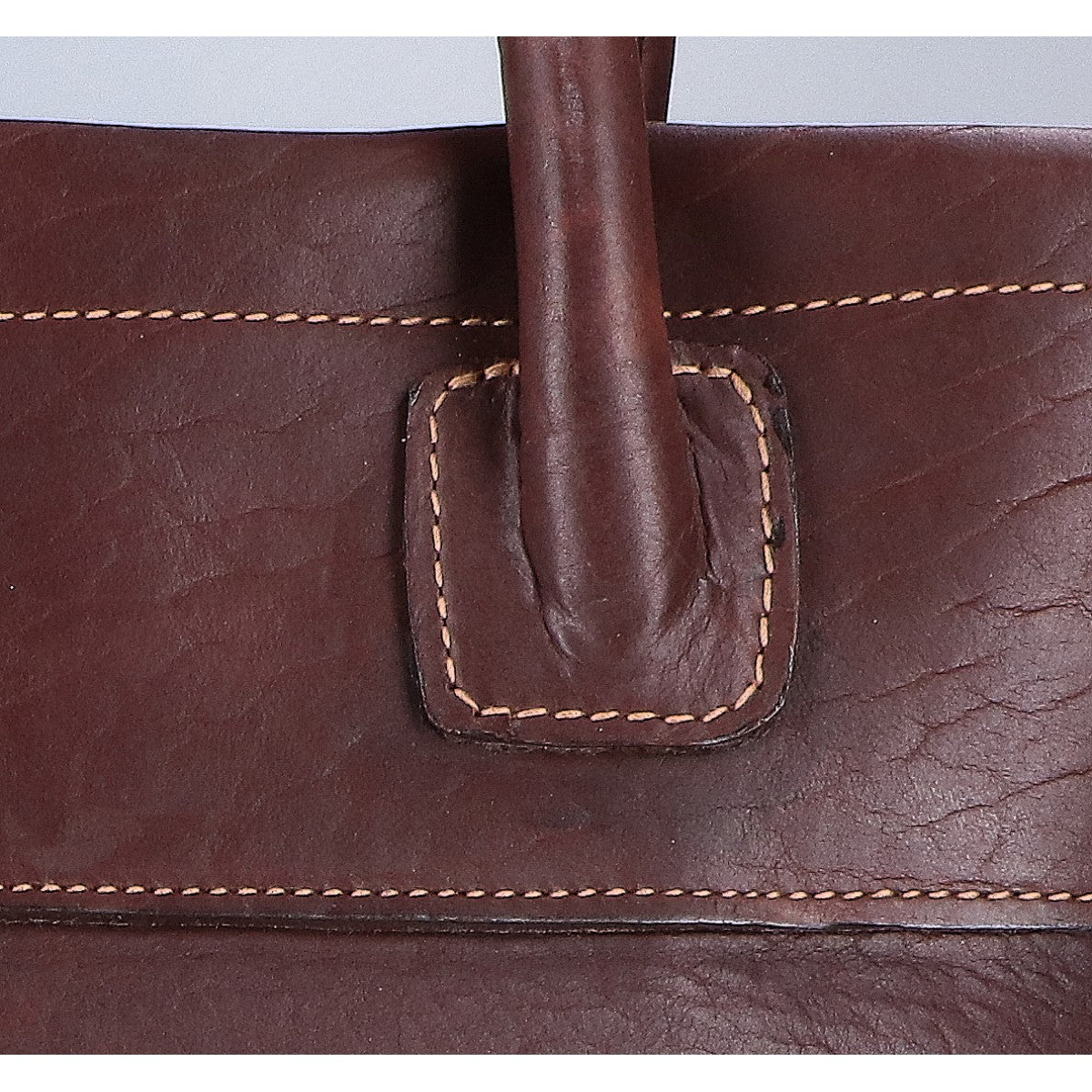 VISVIM Visvim MAIL SATCHEL L Bison Leather Tote Bag