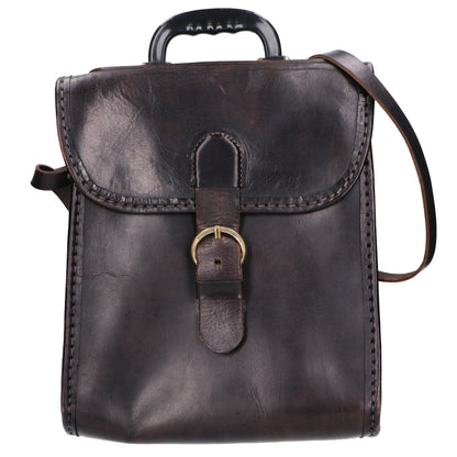 MUNOZ VRANDECIC Muñoz Vrandecic Leather-Flap 2-Way Shoulder Bag