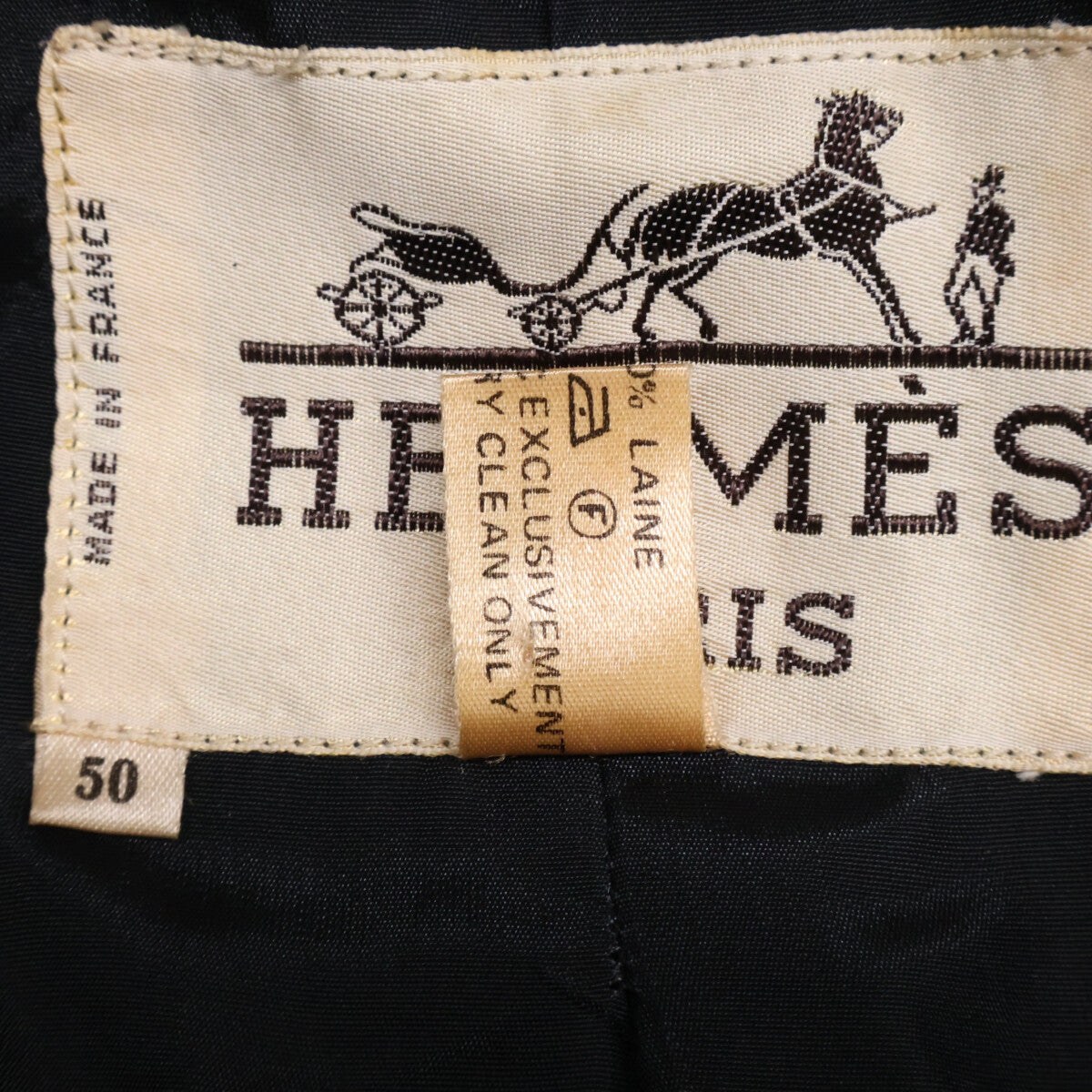 HERMES エルメス 70年代 ウール ダブル チェスター コート