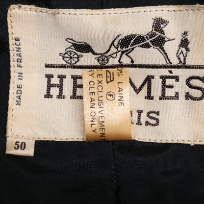 HERMES エルメス 70年代 ウール ダブル チェスター コート
