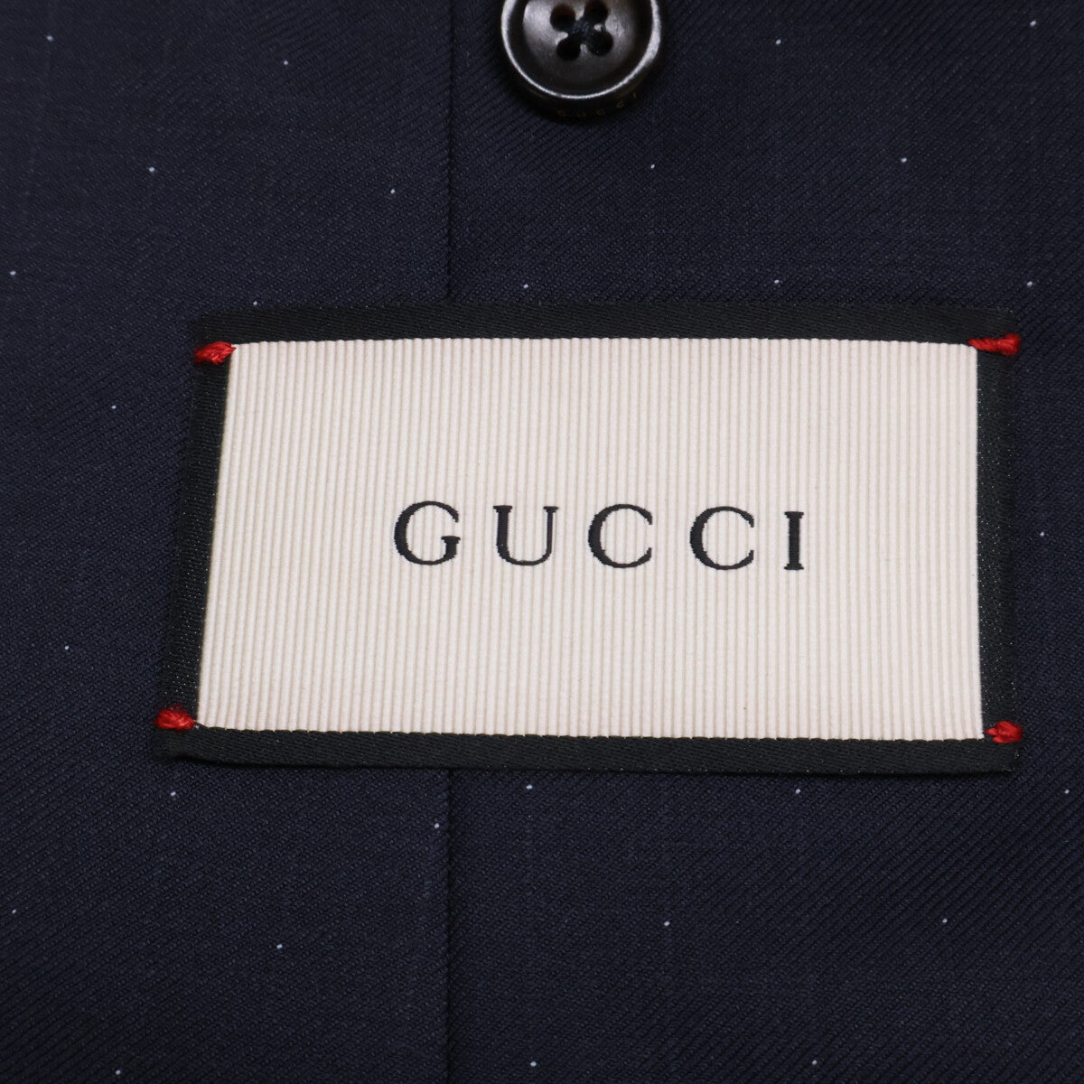 GUCCI グッチ 【新品同様/国内正規】406139 ドット柄 ウール 2Bシングルスーツ スーツ セットアップ
