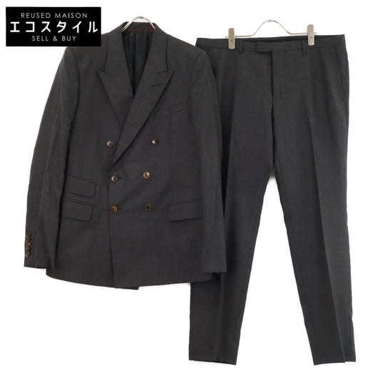 GUCCI グッチ 【新品同様/国内正規】448634 ウール ダブルブレスト スーツ スーツ セットアップ