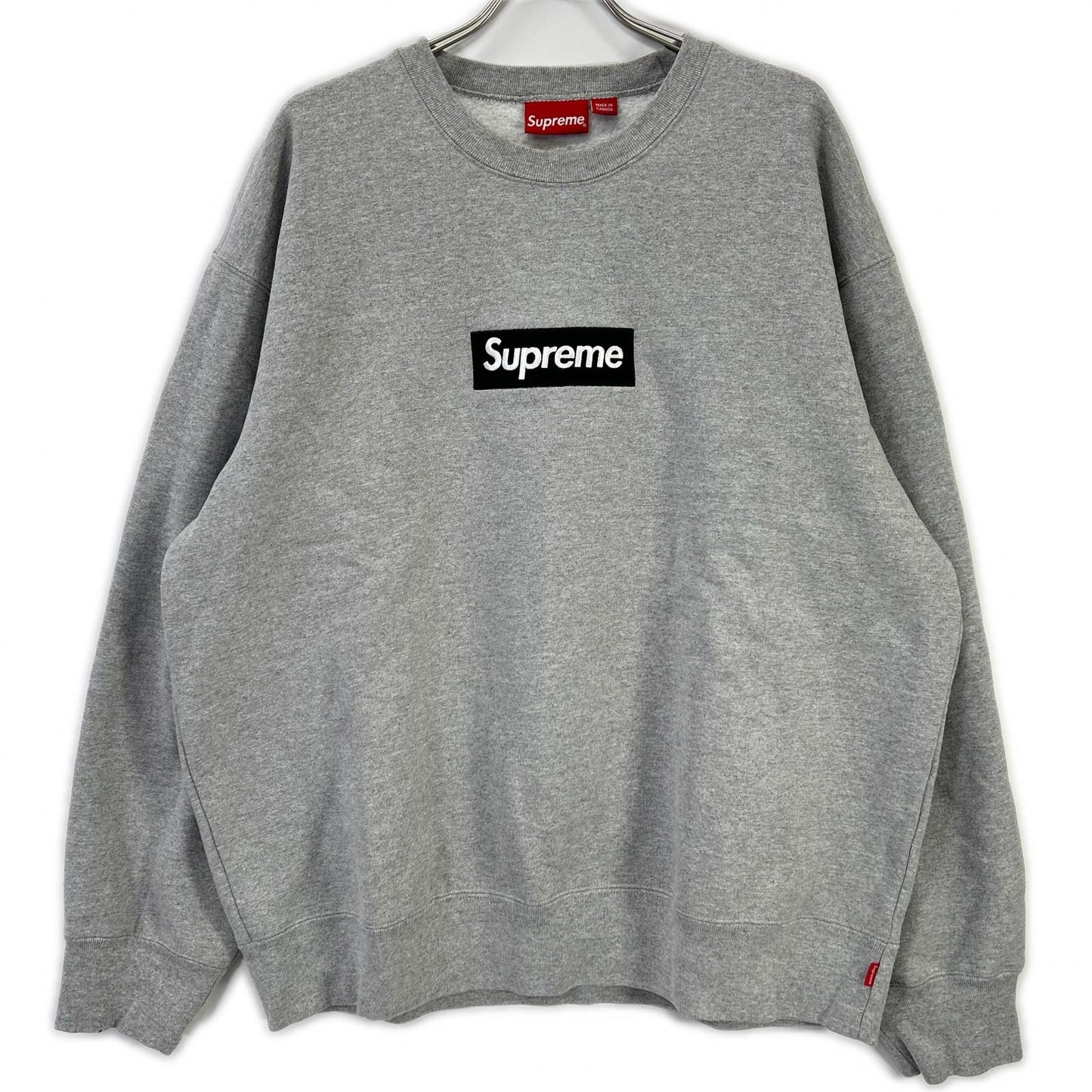 Supreme シュプリーム 22AW グレー Box Logo Crewneck トップス