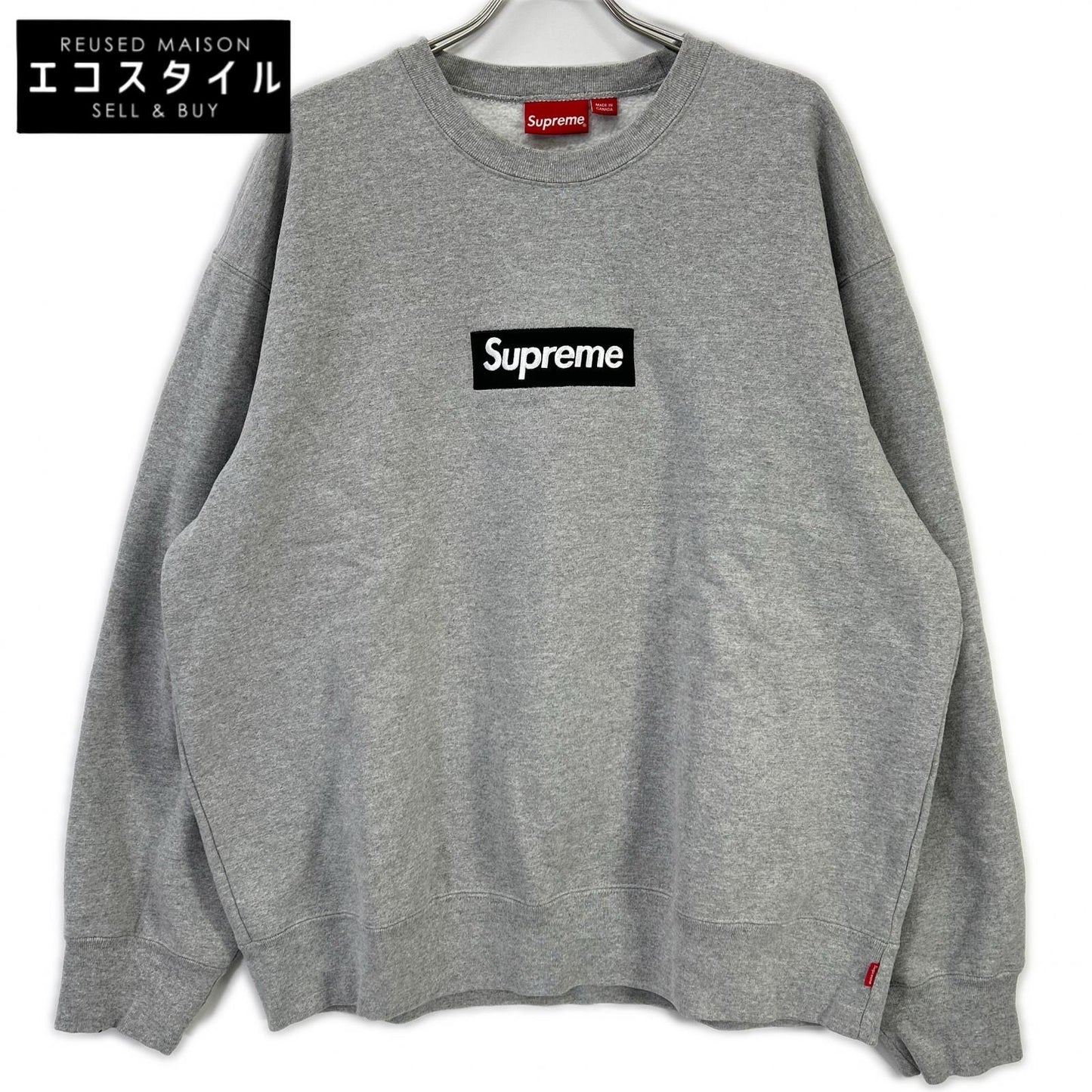 Supreme シュプリーム 22AW グレー Box Logo Crewneck トップス