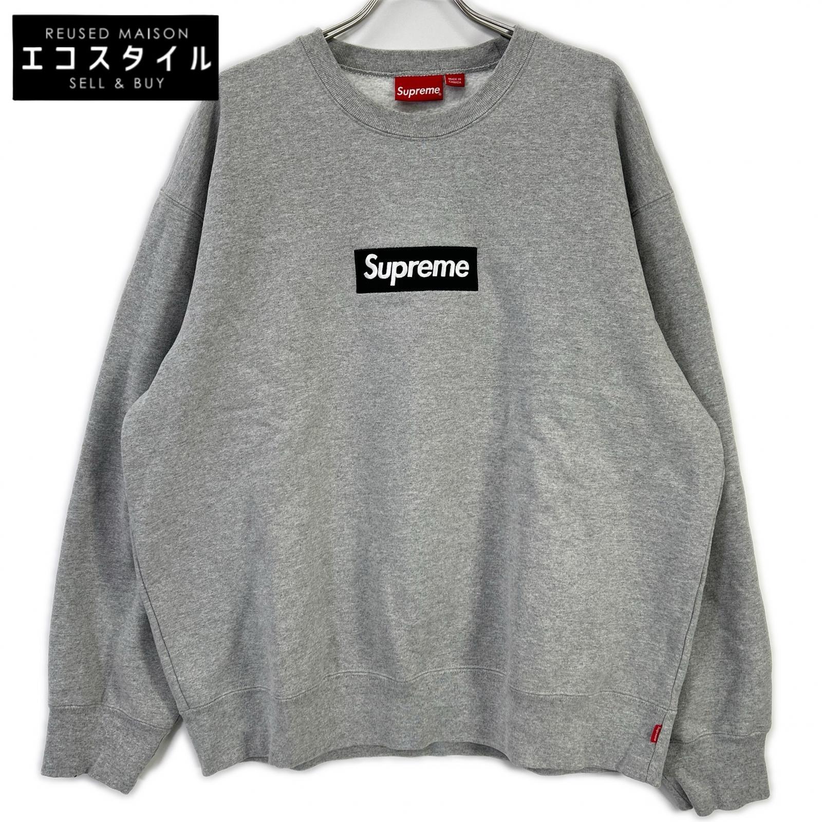 Supreme シュプリーム 22AW グレー Box Logo Crewneck トップス