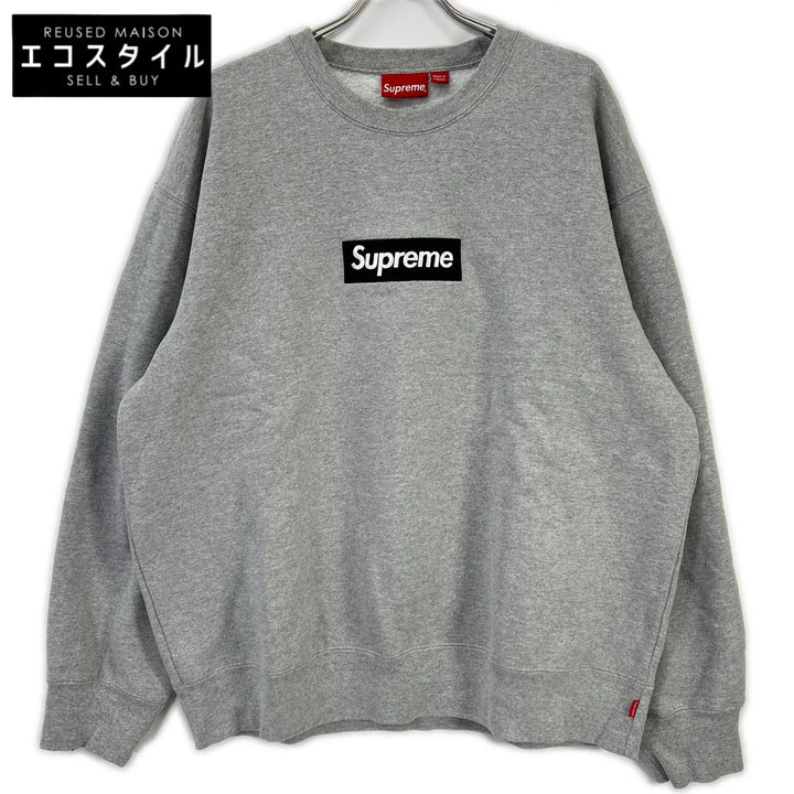 Supreme シュプリーム 22AW グレー Box Logo Crewneck トップス