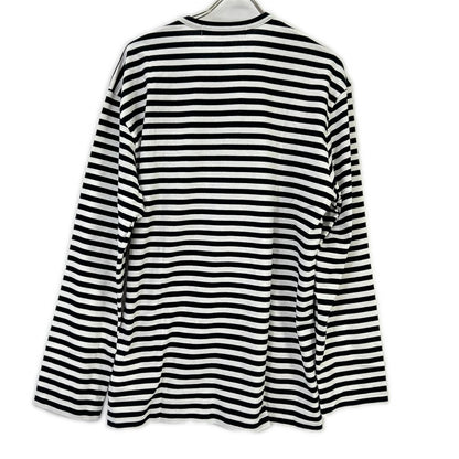PLAYCOMMEdesGARCONS プレイコムデギャルソン ボーダー クルーネック ロングTシャツ トップス