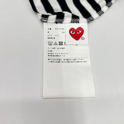 PLAYCOMMEdesGARCONS プレイコムデギャルソン ボーダー クルーネック ロングTシャツ トップス
