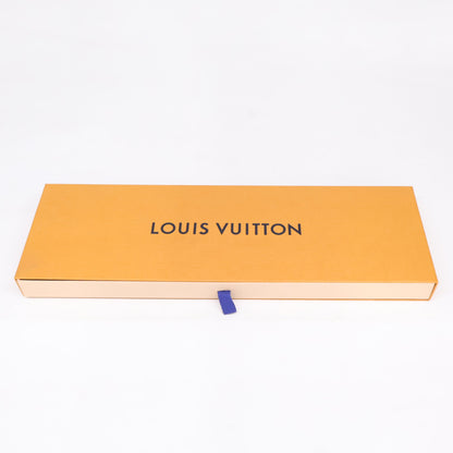LOUIS VUITTON ルイヴィトン 【新品同様/国内正規】M77837 クラヴァット・LVボトムストライプ 7CM シルク ネクタイ