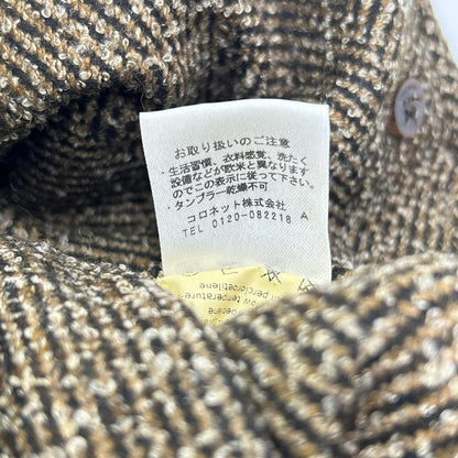 BOGLIOLI ボリオリ C2701Z K.JAKET ブラウン ヘリンボーン ウールチェスターコート コート