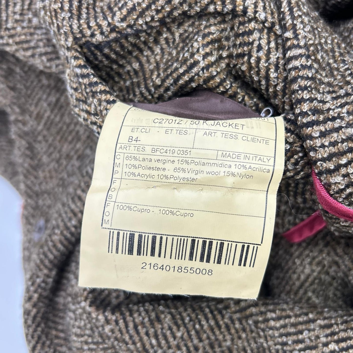 BOGLIOLI ボリオリ C2701Z K.JAKET ブラウン ヘリンボーン ウールチェスターコート コート