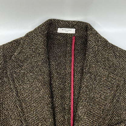 BOGLIOLI ボリオリ C2701Z K.JAKET ブラウン ヘリンボーン ウールチェスターコート コート