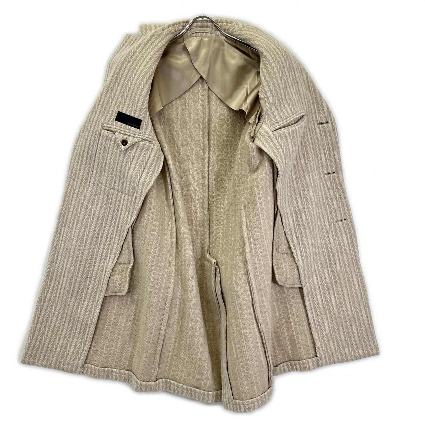 LARDINI ラルディーニ ホワイト JL23143AQ　ウール　シングル3Bチェスターコート コート