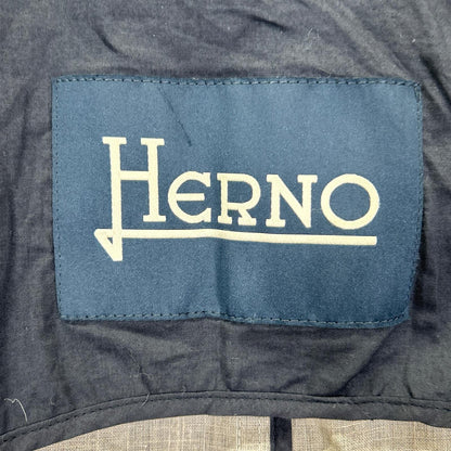 HERNO ヘルノ IM0126U-17100-9100 ブルー トレンチコート リネン コート