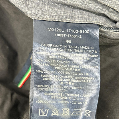 HERNO ヘルノ IM0126U-17100-9100 ブルー トレンチコート リネン コート