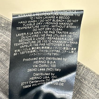 HERNO ヘルノ IM0126U-17100-9100 ブルー トレンチコート リネン コート
