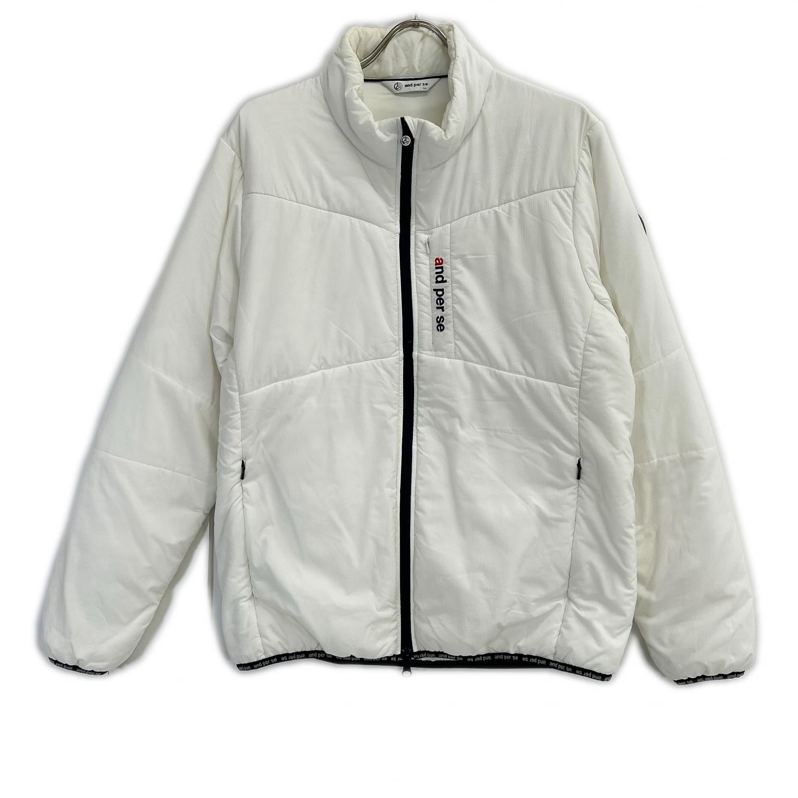 and per se アンパスィ AMF1101G3 ホワイト FLEX MAGIC Airジャケット ジャケット