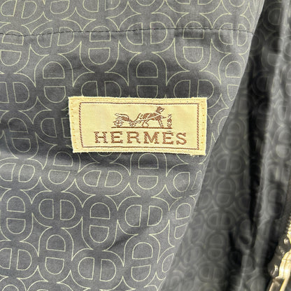 HERMES エルメス 【国内正規】コットン ドローコード付 ステンカラー コート
