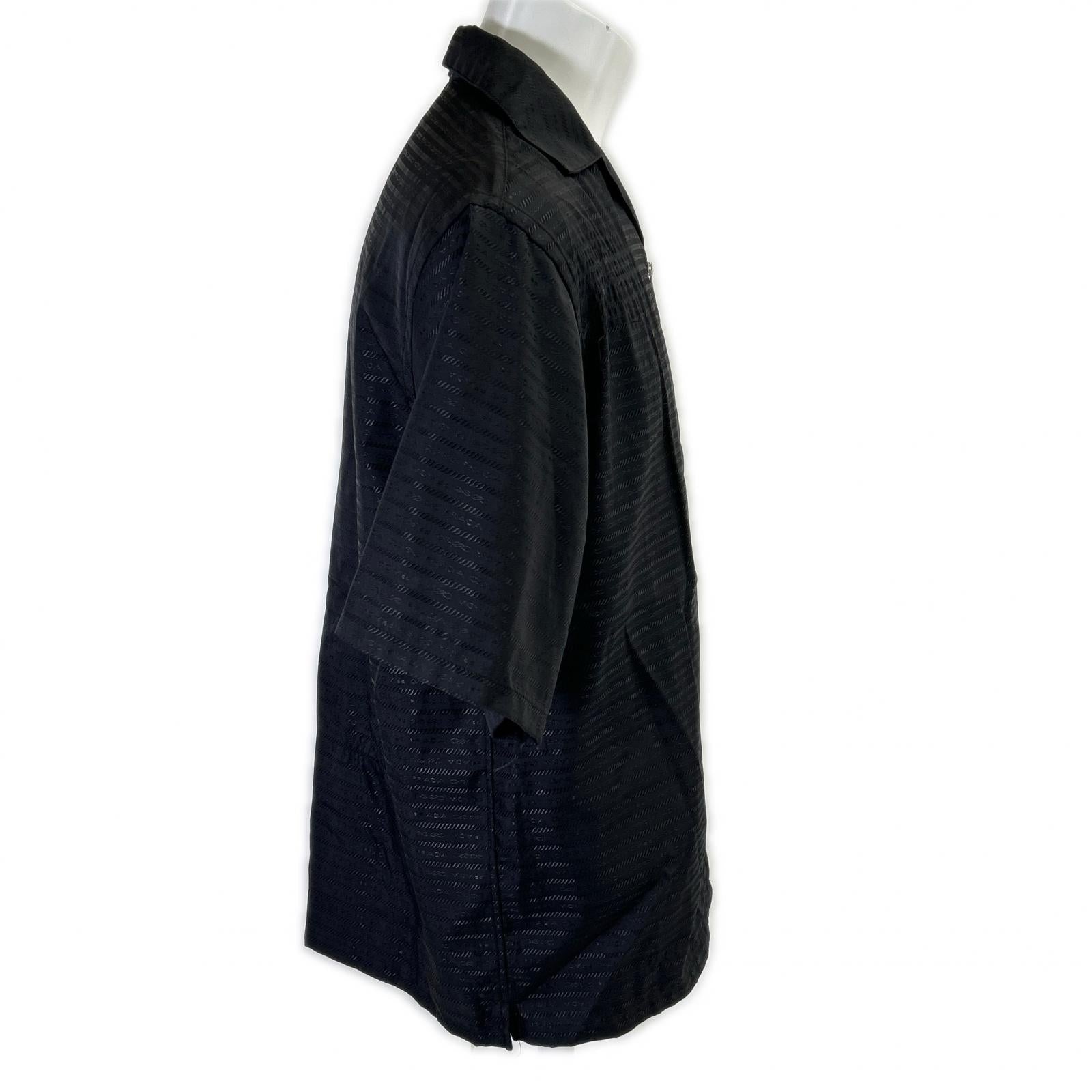 PRADA プラダ 【国内正規】SC620 S222 11FC RE-NYLON トライアングルロゴプレート フロントジップ 半袖シャツ トップス