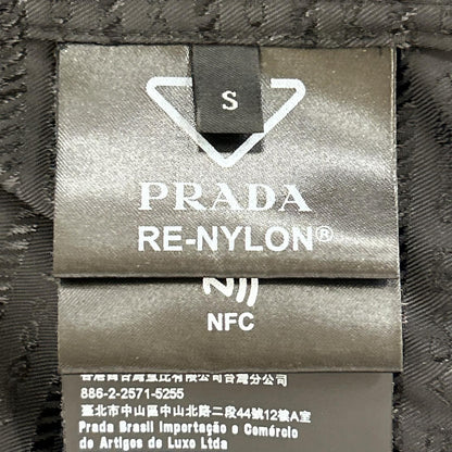 PRADA プラダ 【国内正規】SC620 S222 11FC RE-NYLON トライアングルロゴプレート フロントジップ 半袖シャツ トップス