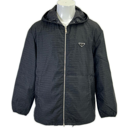 PRADA プラダ 【国内正規】SGC057 S221 11FC RE-NYLON トライアングルロゴプレート ジップアップ フーディジャケット ジャケット