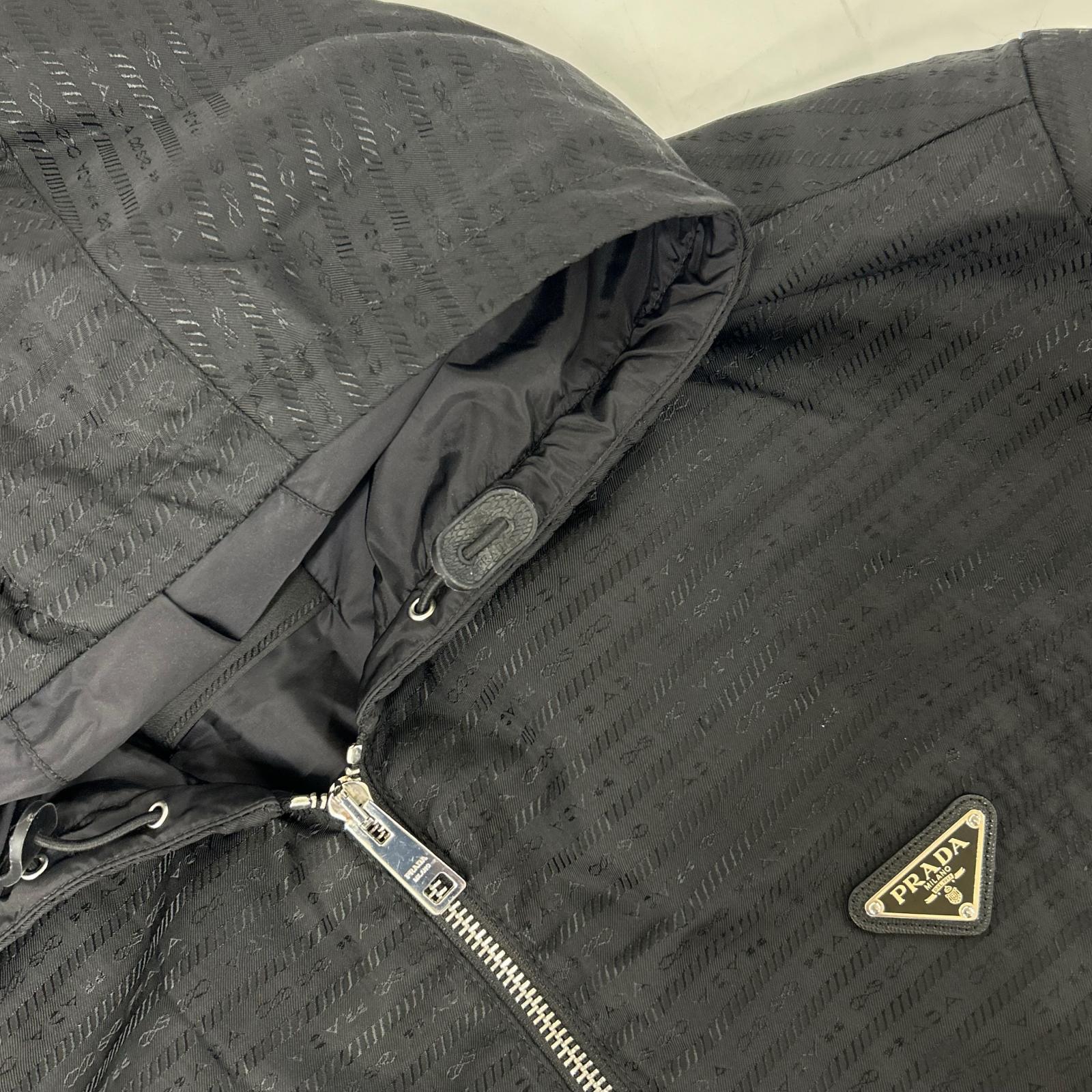 PRADA プラダ 【国内正規】SGC057 S221 11FC RE-NYLON トライアングルロゴプレート ジップアップ フーディジャケット ジャケット