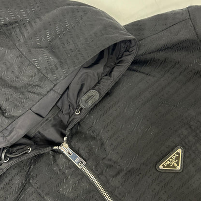 PRADA プラダ 【国内正規】SGC057 S221 11FC RE-NYLON トライアングルロゴプレート ジップアップ フーディジャケット ジャケット