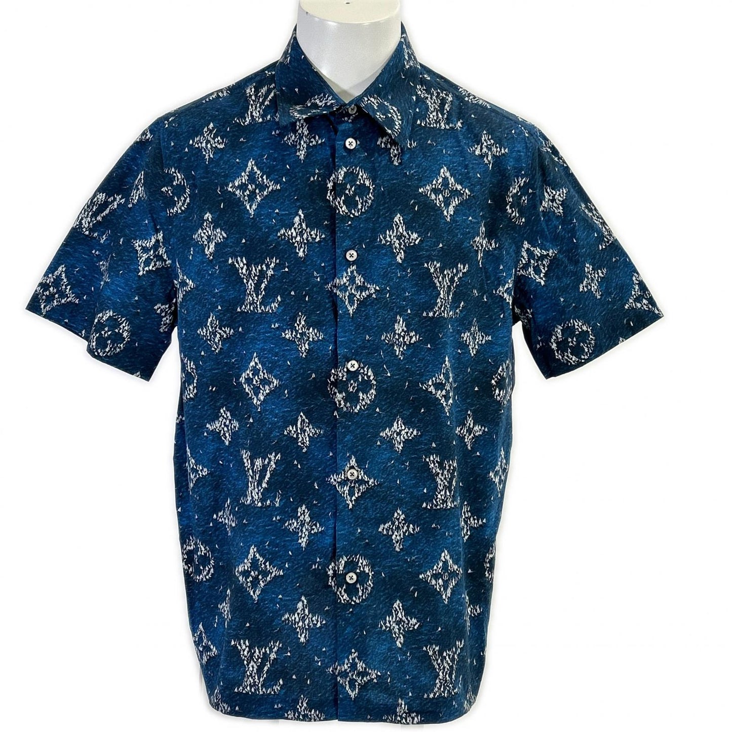 LOUIS VUITTON ルイヴィトン 【美品/国内正規/25年製】1AHVU3/RM252MM UYF HTS04W プリント モノグラム ショートスリーブシャツ トップス
