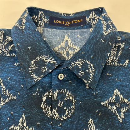 LOUIS VUITTON ルイヴィトン 【美品/国内正規/25年製】1AHVU3/RM252MM UYF HTS04W プリント モノグラム ショートスリーブシャツ トップス