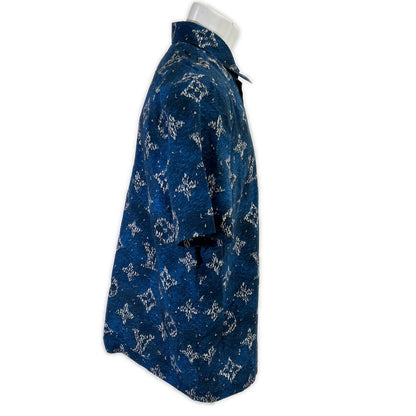 LOUIS VUITTON ルイヴィトン 【美品/国内正規/25年製】1AHVU3/RM252MM UYF HTS04W プリント モノグラム ショートスリーブシャツ トップス