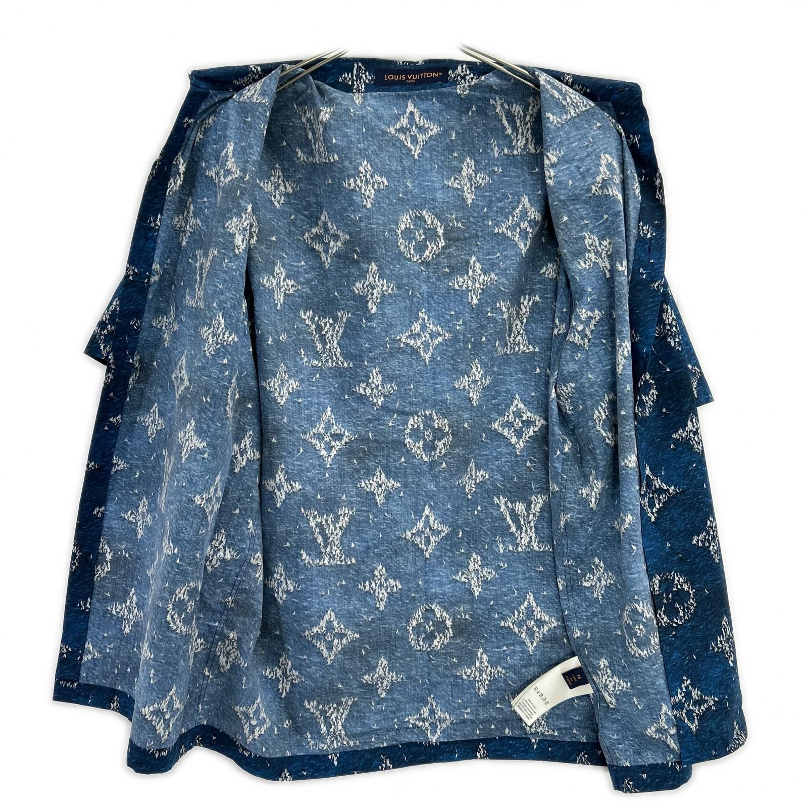 LOUIS VUITTON ルイヴィトン 【美品/国内正規/25年製】1AHVU3/RM252MM UYF HTS04W プリント モノグラム ショートスリーブシャツ トップス
