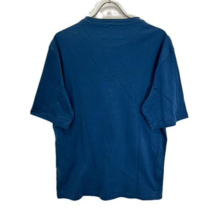 PRADA プラダ 24年製 UJN861 S232 240 ブルー トライアングルロゴ コットン 半袖Tシャツ トップス