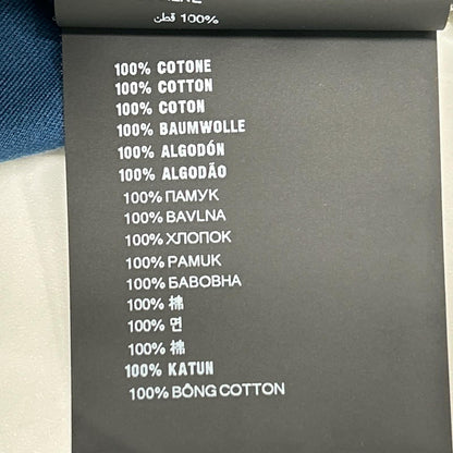 PRADA プラダ 24年製 UJN861 S232 240 ブルー トライアングルロゴ コットン 半袖Tシャツ トップス