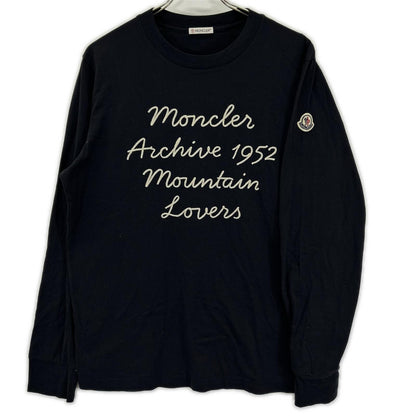 MONCLER モンクレール 【24年製】J20918D00015 LS T-SHIRT ロゴ刺繍 長袖Tシャツ トップス
