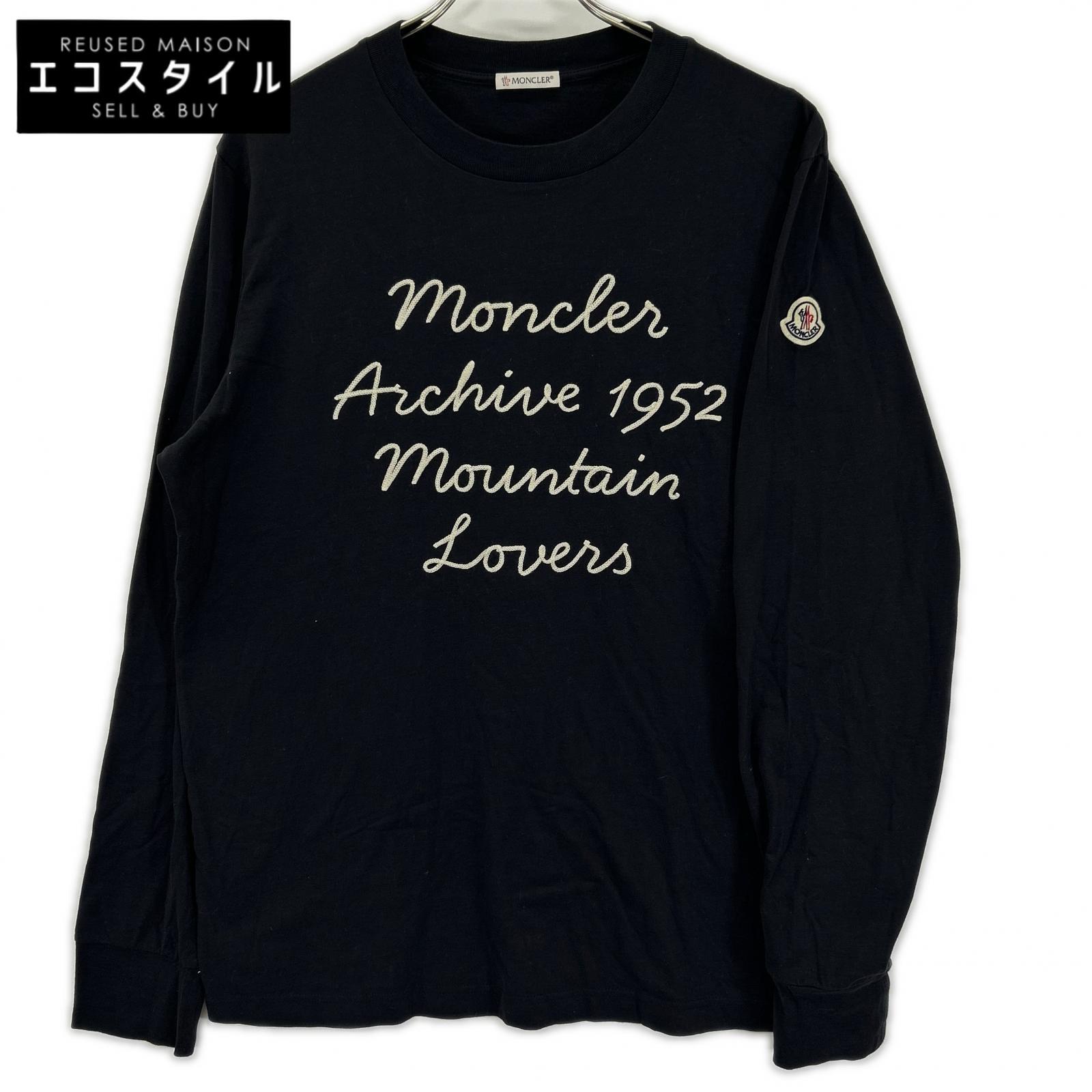 MONCLER モンクレール 【24年製】J20918D00015 LS T-SHIRT ロゴ刺繍 長袖Tシャツ トップス