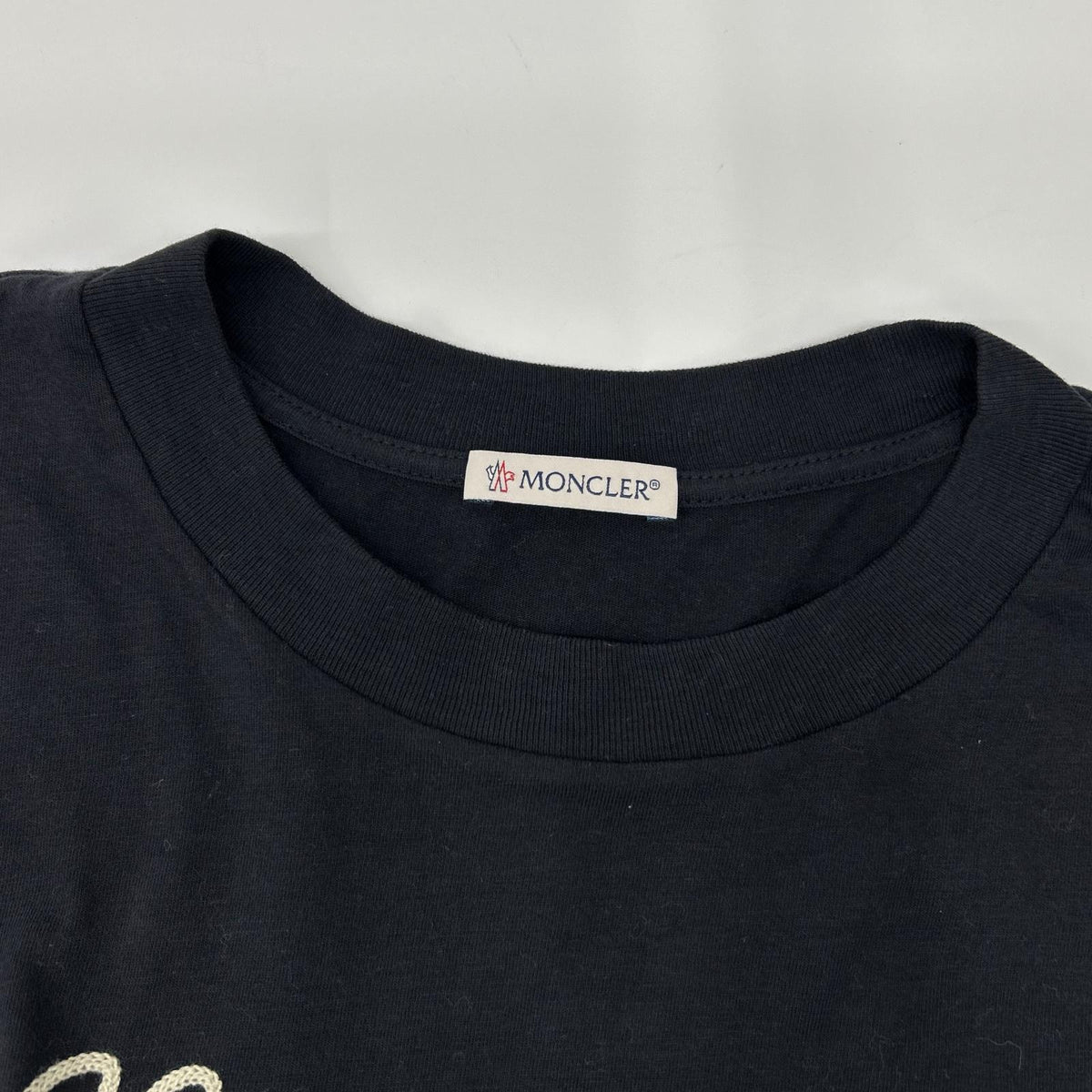 MONCLER モンクレール 【24年製】J20918D00015 LS T-SHIRT ロゴ刺繍 長袖Tシャツ トップス