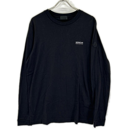 MONCLER モンクレール 23年製 LS TーSHIRT J20918D00005 ブラック バックロゴ 長袖Tシャツ トップス