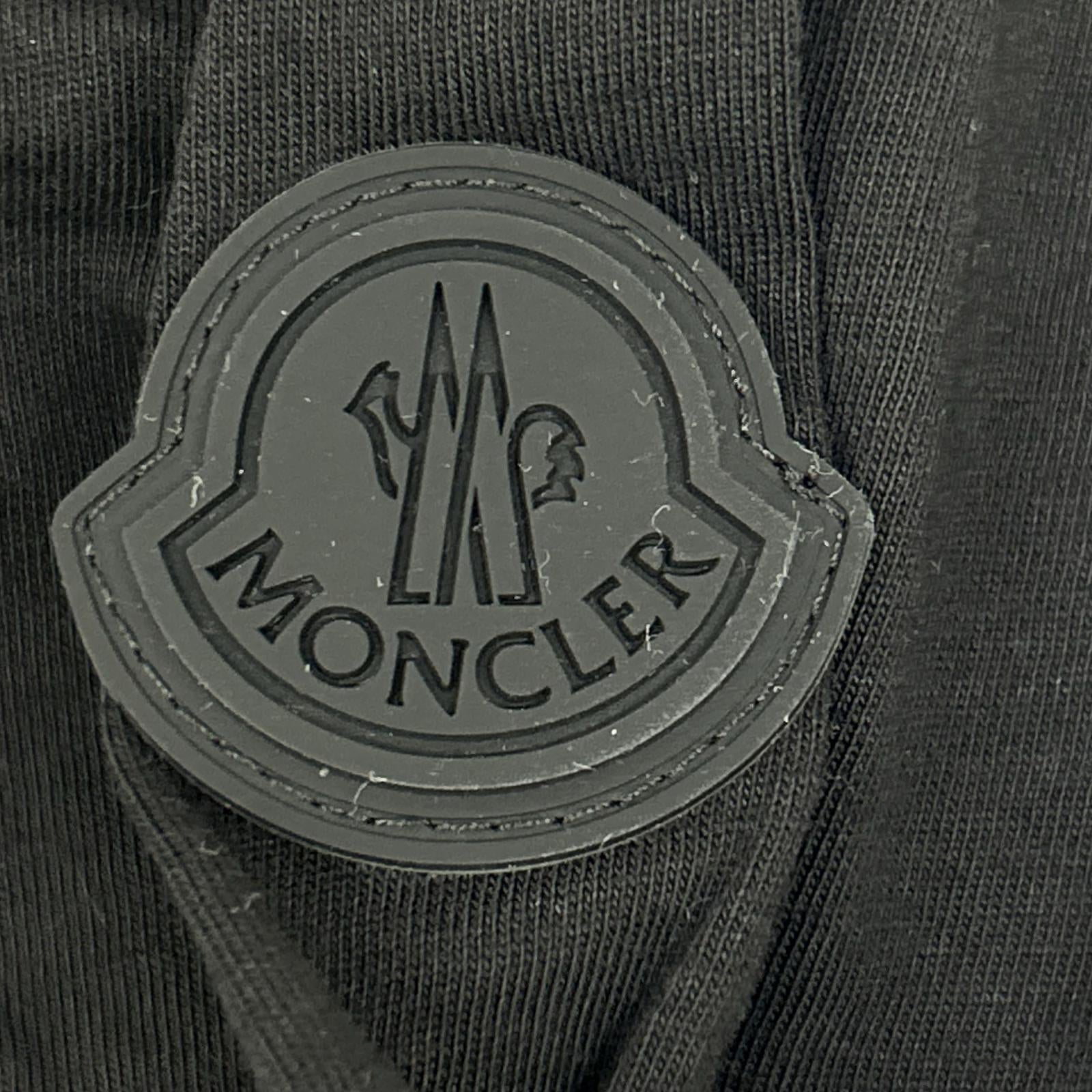 MONCLER モンクレール 23年製 LS TーSHIRT J20918D00005 ブラック バックロゴ 長袖Tシャツ トップス