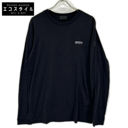 MONCLER モンクレール 23年製 LS TーSHIRT J20918D00005 ブラック バックロゴ 長袖Tシャツ トップス