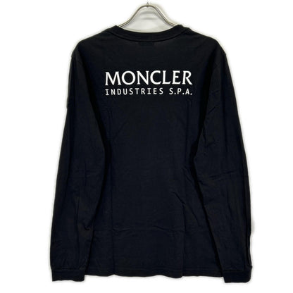 MONCLER モンクレール 23年製 LS TーSHIRT J20918D00005 ブラック バックロゴ 長袖Tシャツ トップス