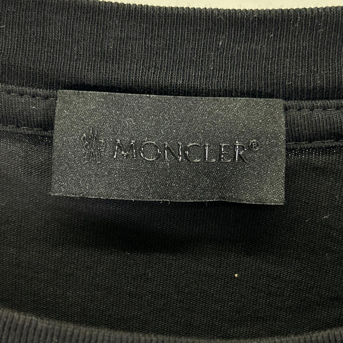 MONCLER モンクレール 23年製 LS TーSHIRT J20918D00005 ブラック バックロゴ 長袖Tシャツ トップス