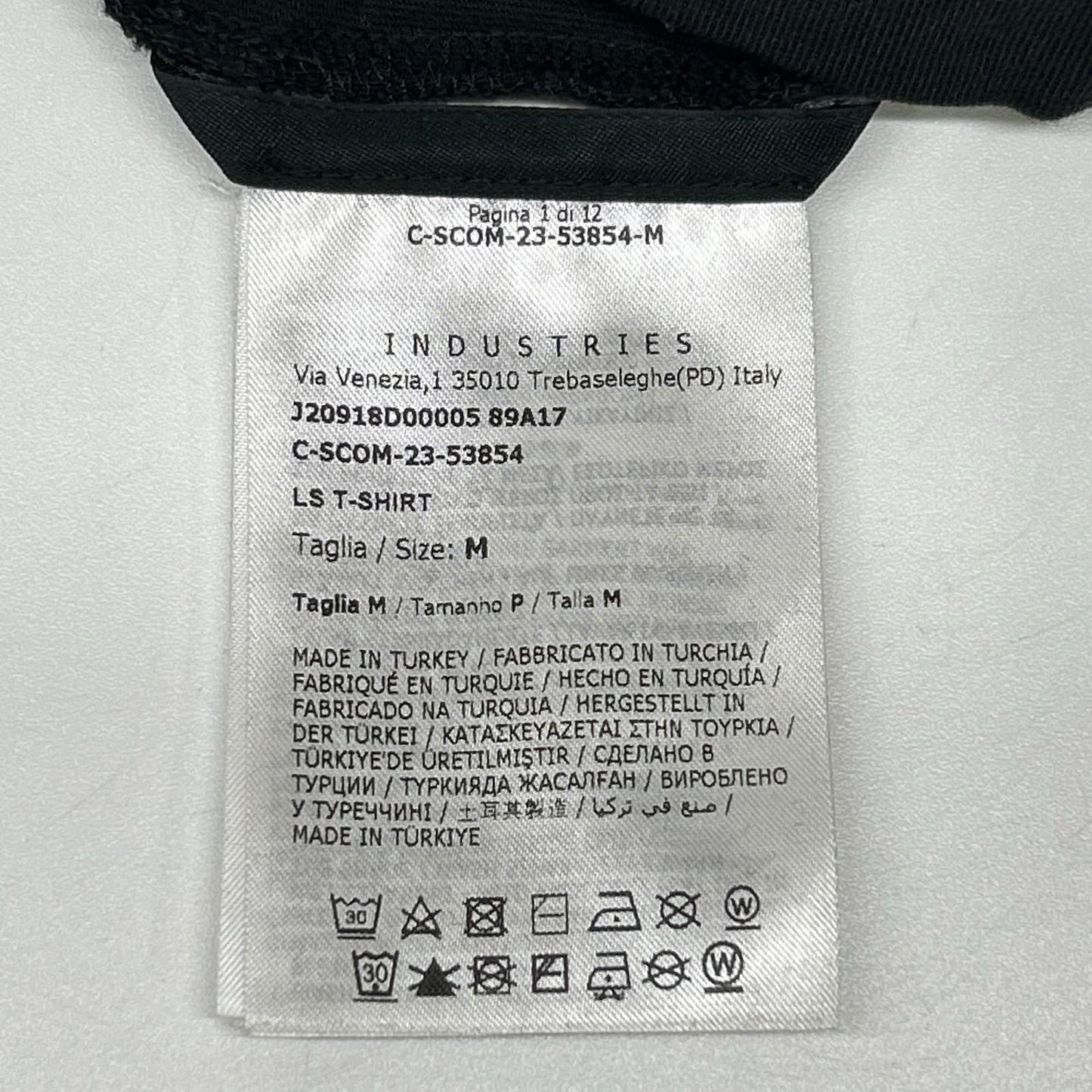 MONCLER モンクレール 23年製 LS TーSHIRT J20918D00005 ブラック バックロゴ 長袖Tシャツ トップス